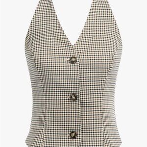 Vest for Work Vintage Button Down Suit Waistcoat